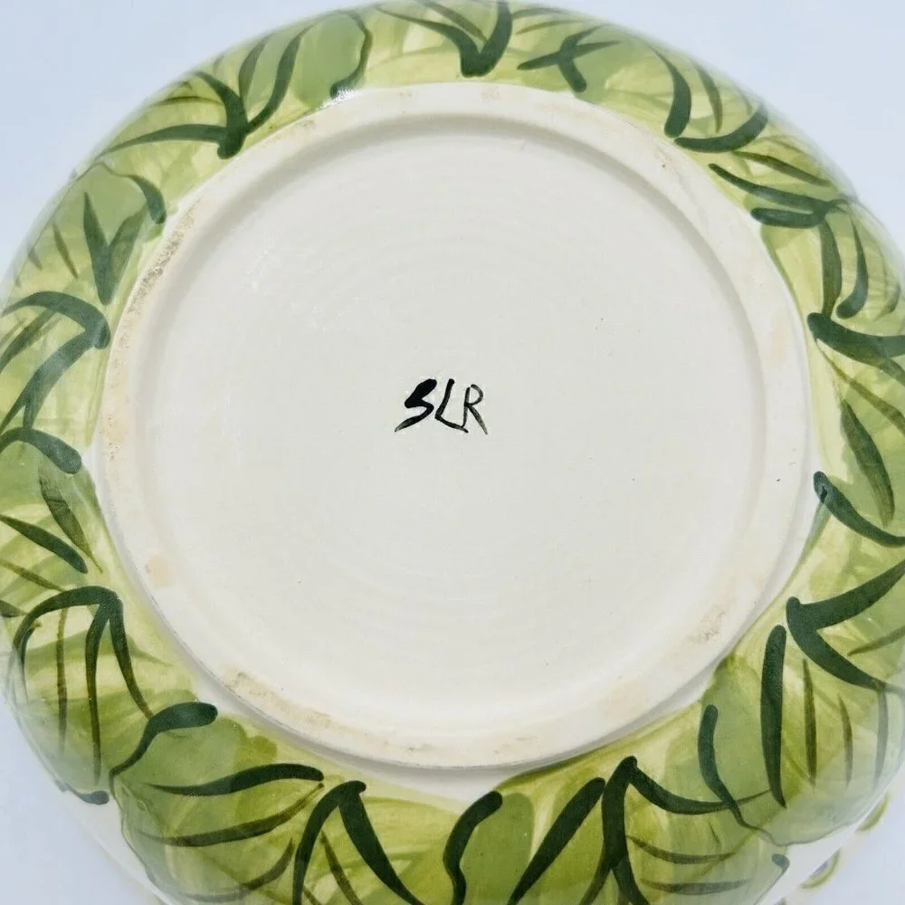 Hand Painted Art Pottery 11” x 5